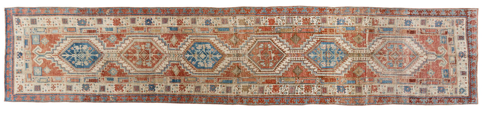 Persian Heriz Runner 3' x 14'7 1 Persian Heriz Runner 3' x 14'7