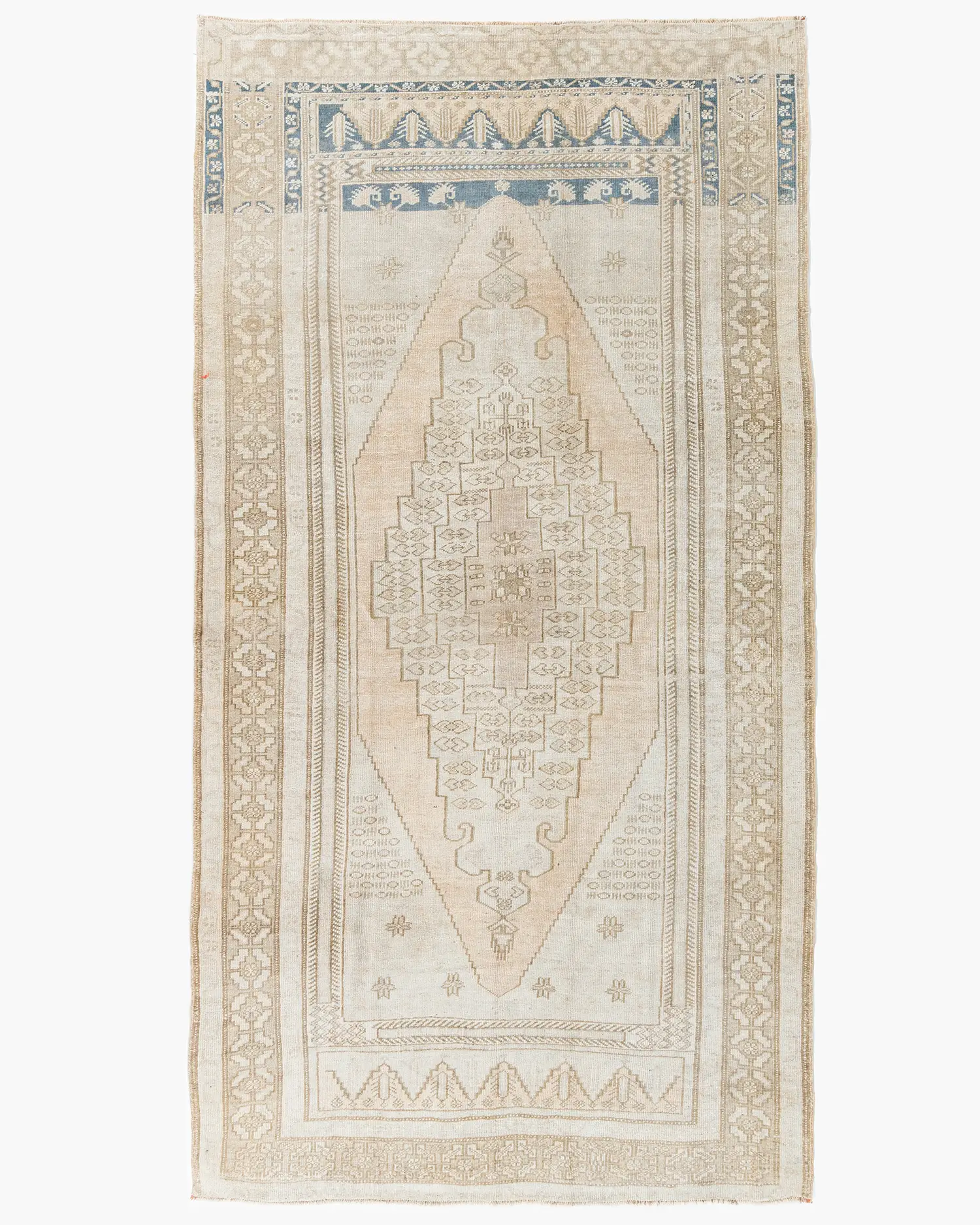 Beige Turkish Oushak Area Rug, 5'9"x9'9" 1 Beige Turkish Oushak Area Rug, 5'9"x9'9"