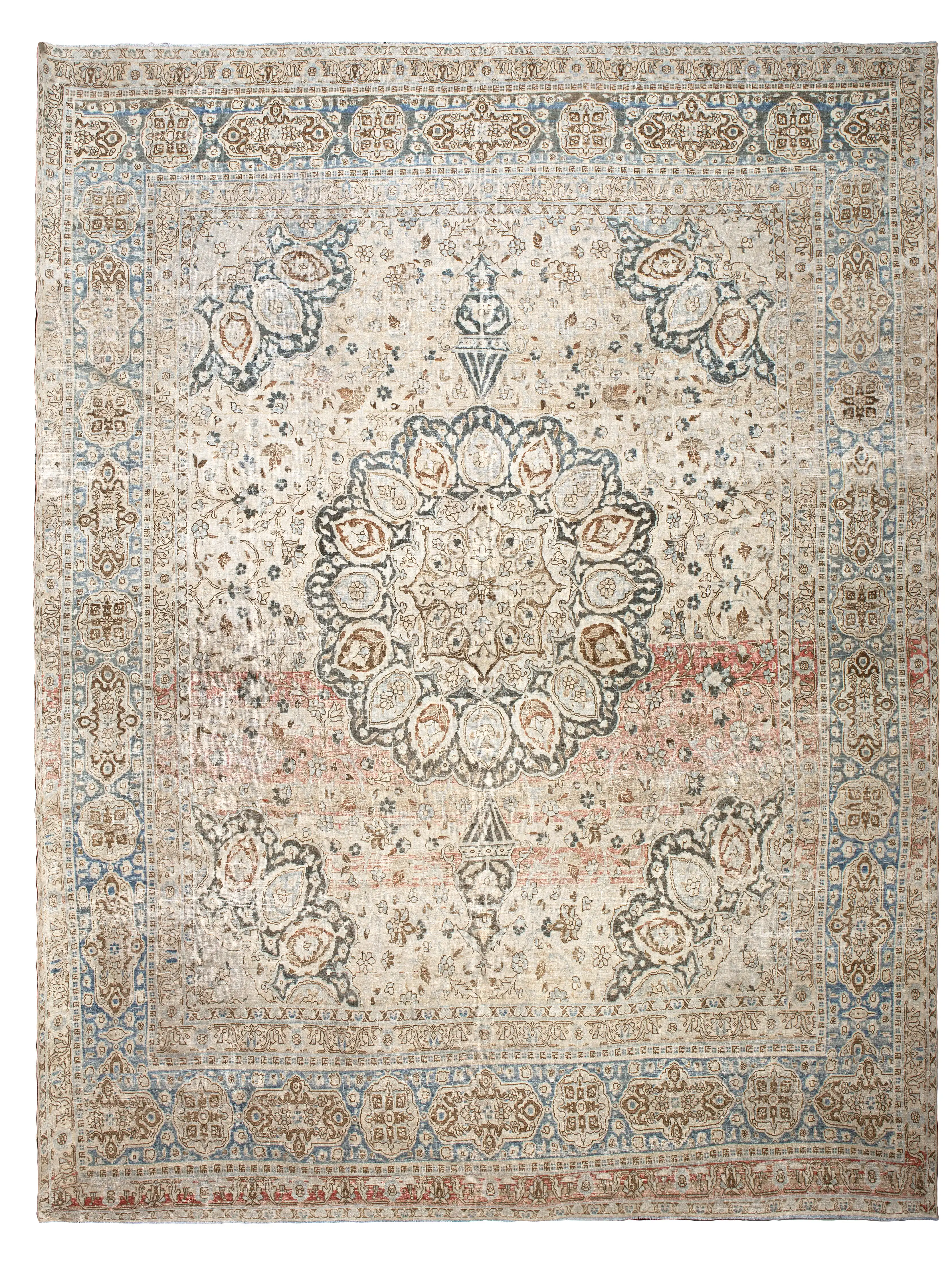 Antique Persian Tabriz Rug 1 Antique Persian Tabriz Rug