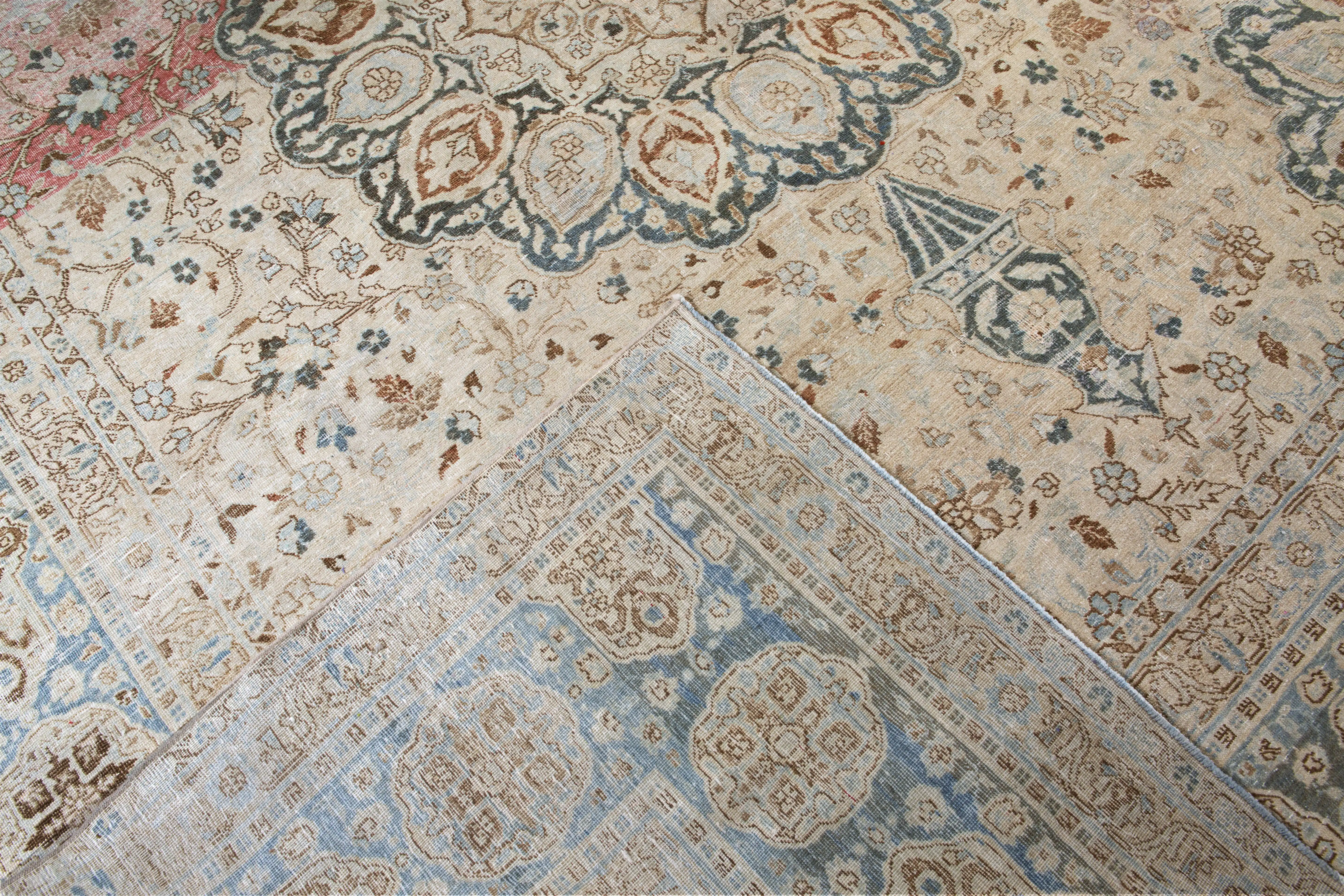 Antique Persian Tabriz Rug 4 Antique Persian Tabriz Rug