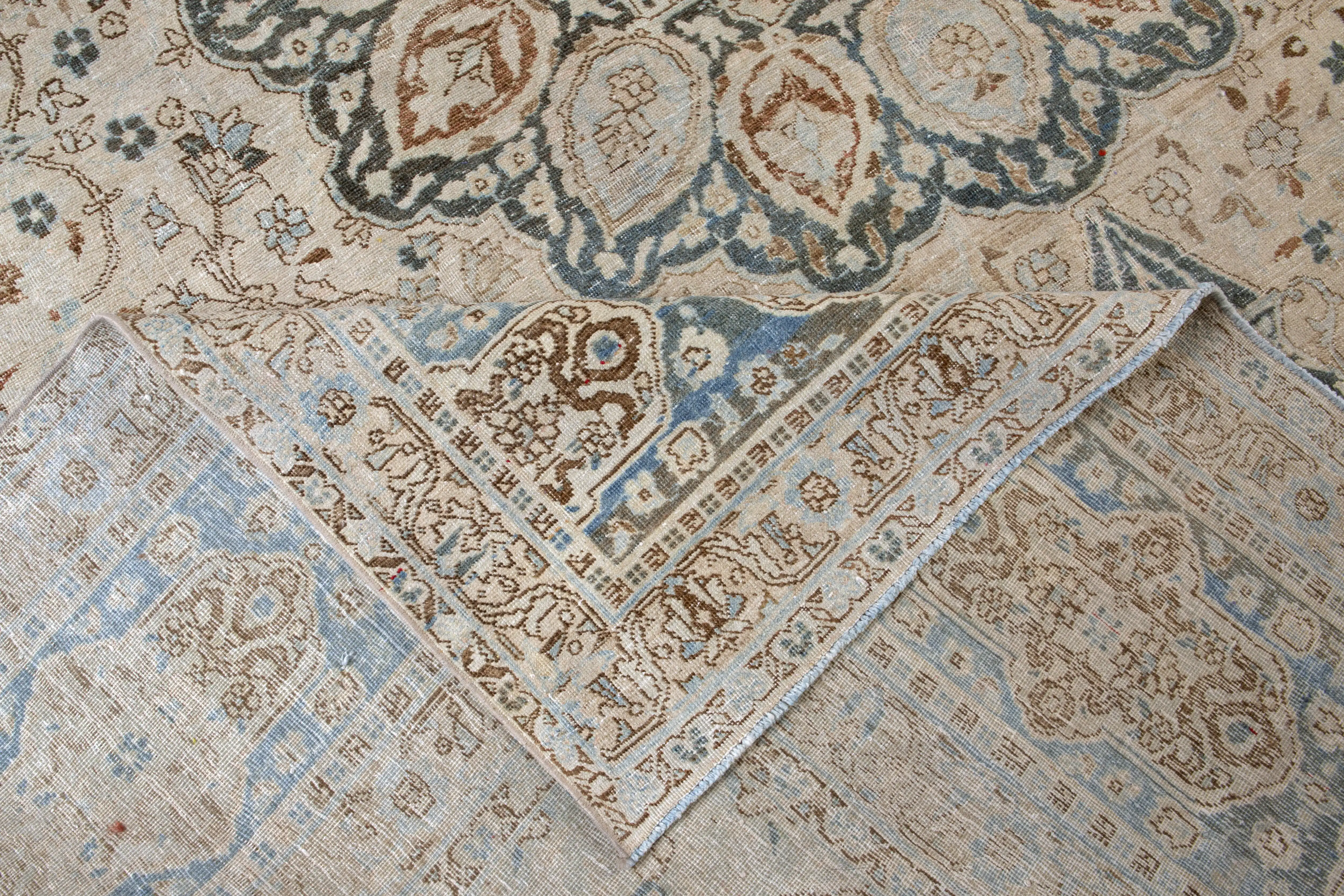 Antique Persian Tabriz Rug 7 Antique Persian Tabriz Rug