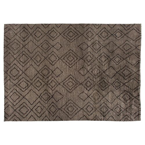 Dewa Hand-Knotted Rug, Mocha 1 Dewa Hand-Knotted Rug, Mocha