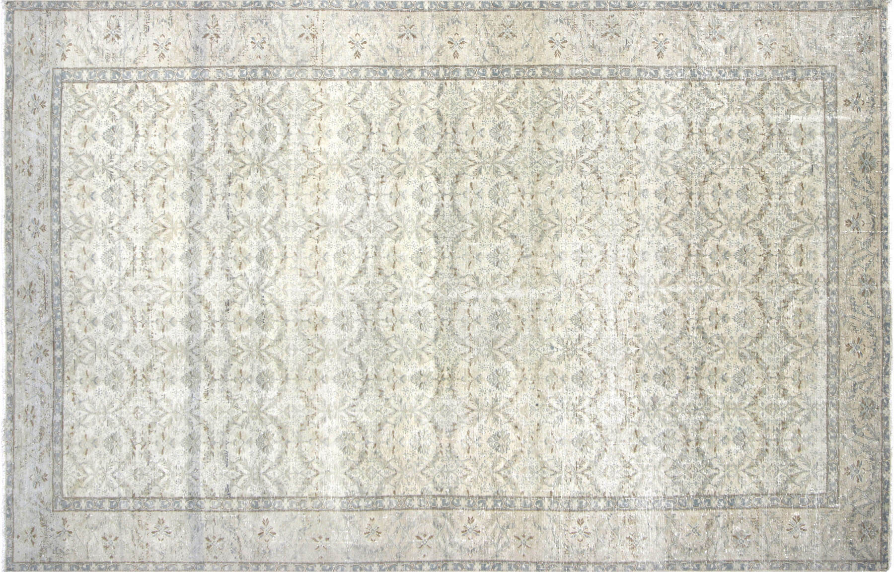 1960s Turkish Oushak Rug, 6'2"x9'7" 1 1960s Turkish Oushak Rug, 6'2"x9'7"