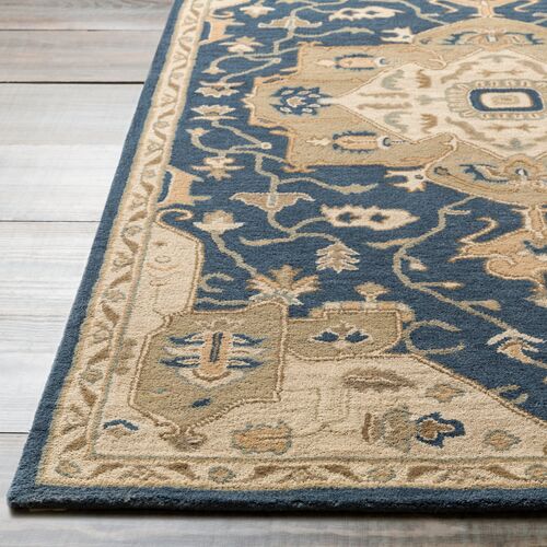 Kalle Rug, Navy/Beige 4 Kalle Rug, Navy/Beige