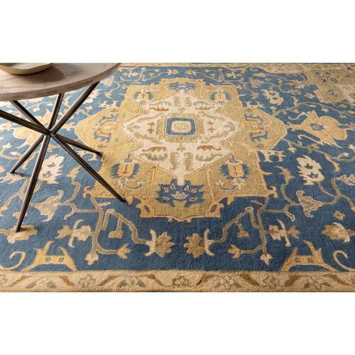 Kalle Rug, Navy/Beige 6 Kalle Rug, Navy/Beige
