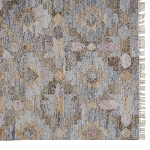 Estie Geometric Handwoven Rug, Gray/Multi 3 Estie Geometric Handwoven Rug, Gray/Multi