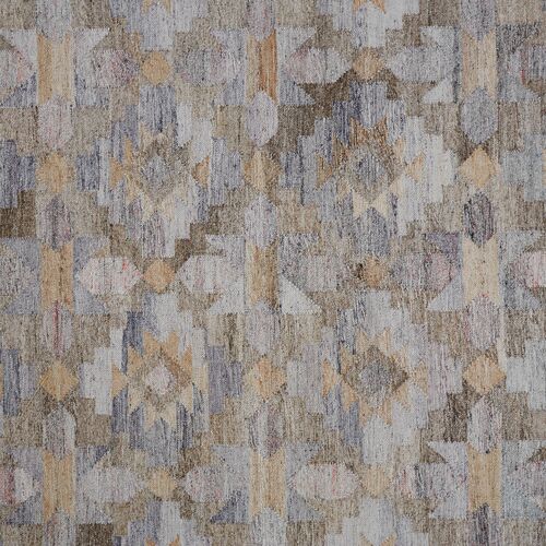 Estie Geometric Handwoven Rug, Gray/Multi 5 Estie Geometric Handwoven Rug, Gray/Multi