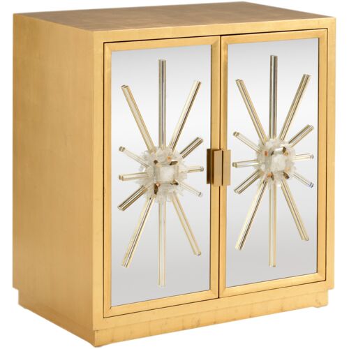 Starburst Mirrored Cabinet, Gold 1 Starburst Mirrored Cabinet, Gold