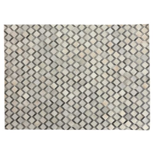 Diamond Cowhide Rug, Gray 1 Diamond Cowhide Rug, Gray
