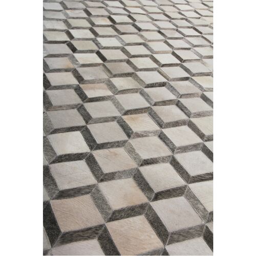Diamond Cowhide Rug, Gray 5 Diamond Cowhide Rug, Gray