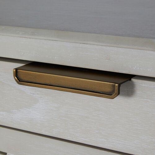 Alexandra 11-Drawer Dresser, Cerused White/Brass 10 Alexandra 11-Drawer Dresser, Cerused White/Brass