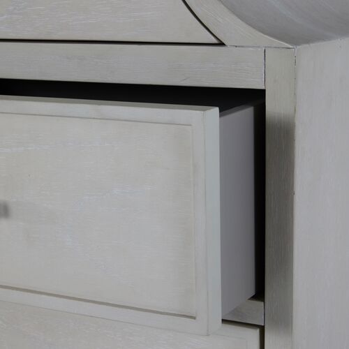 Alexandra 11-Drawer Dresser, Cerused White/Brass 13 Alexandra 11-Drawer Dresser, Cerused White/Brass