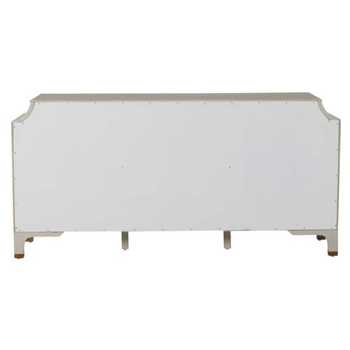 Alexandra 11-Drawer Dresser, Cerused White/Brass 3 Alexandra 11-Drawer Dresser, Cerused White/Brass