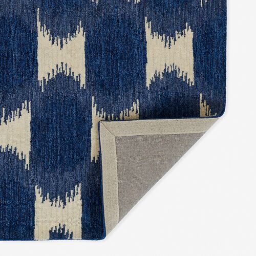 Lidia Hand Tufted Wool Rug, Navy 2 Lidia Hand Tufted Wool Rug, Navy