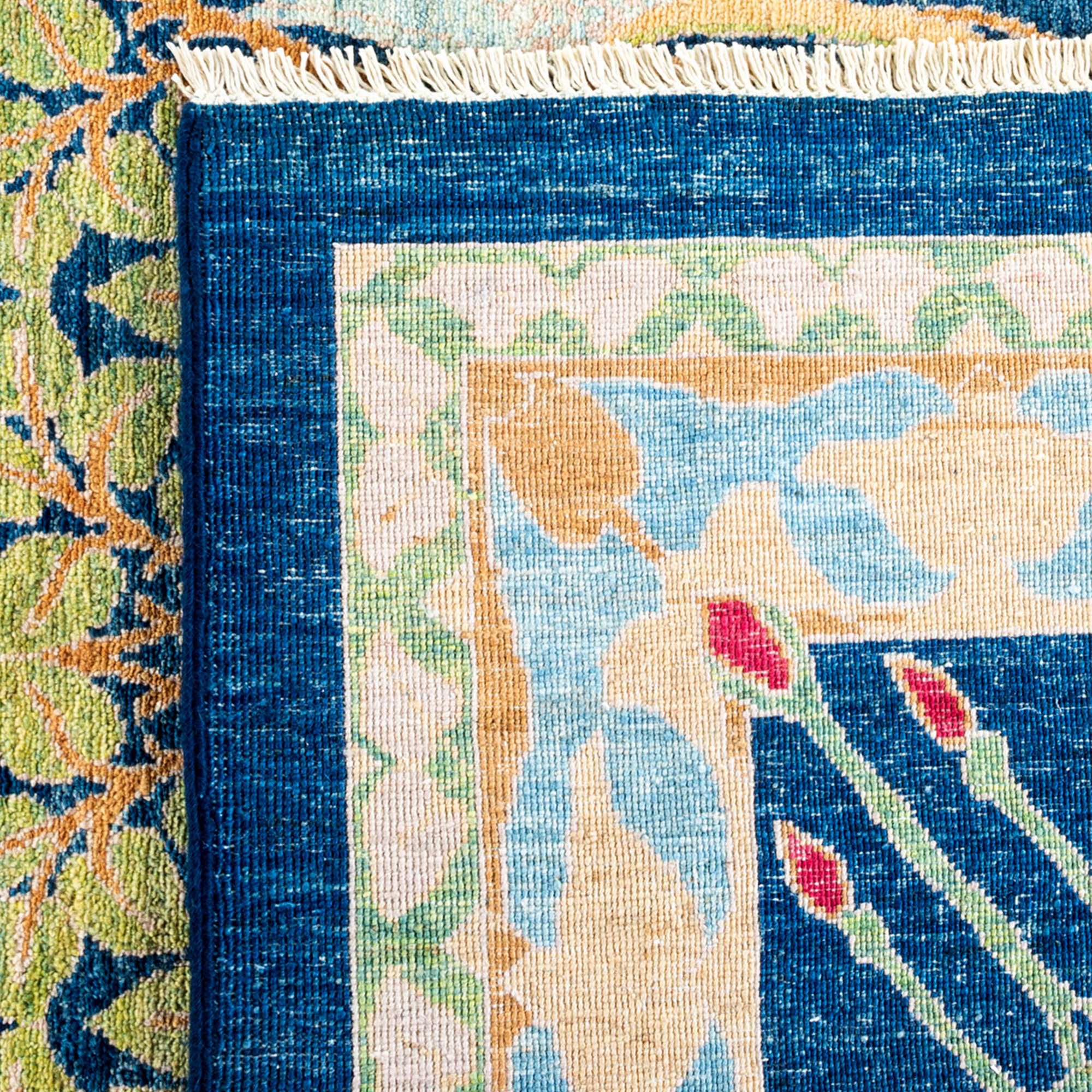 One-of-a-Kind Hand-Knotted Blue Rug, 19'6" x 11'6" 5 One-of-a-Kind Hand-Knotted Blue Rug, 19'6" x 11'6"