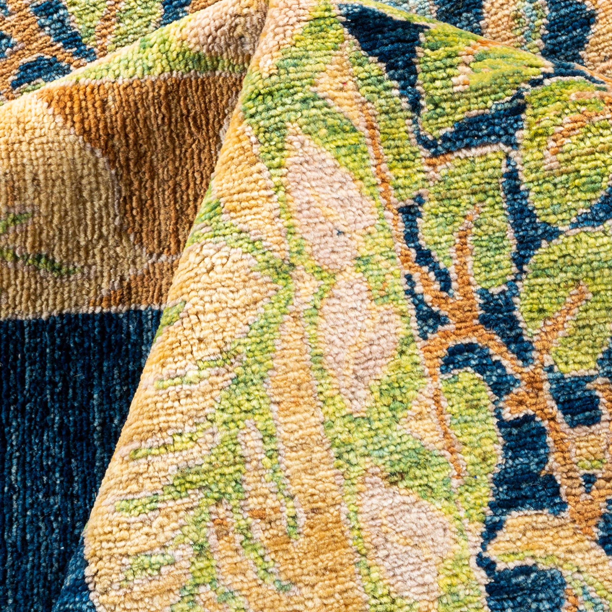 One-of-a-Kind Hand-Knotted Blue Rug, 19'6" x 11'6" 7 One-of-a-Kind Hand-Knotted Blue Rug, 19'6" x 11'6"