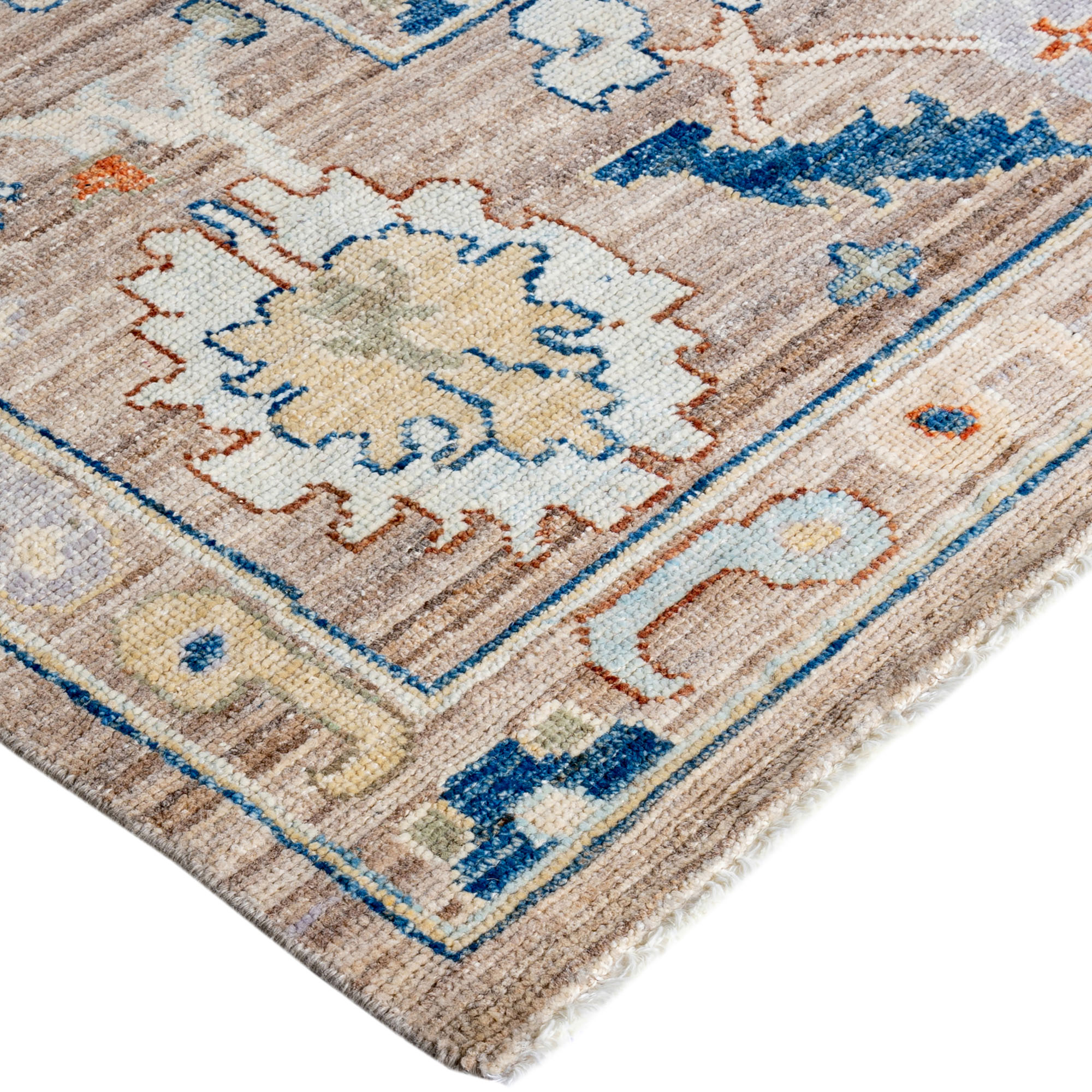 One-of-a-Kind Hand-Knotted Beige Rug, 8'2" x 9'9" 2 One-of-a-Kind Hand-Knotted Beige Rug, 8'2" x 9'9"