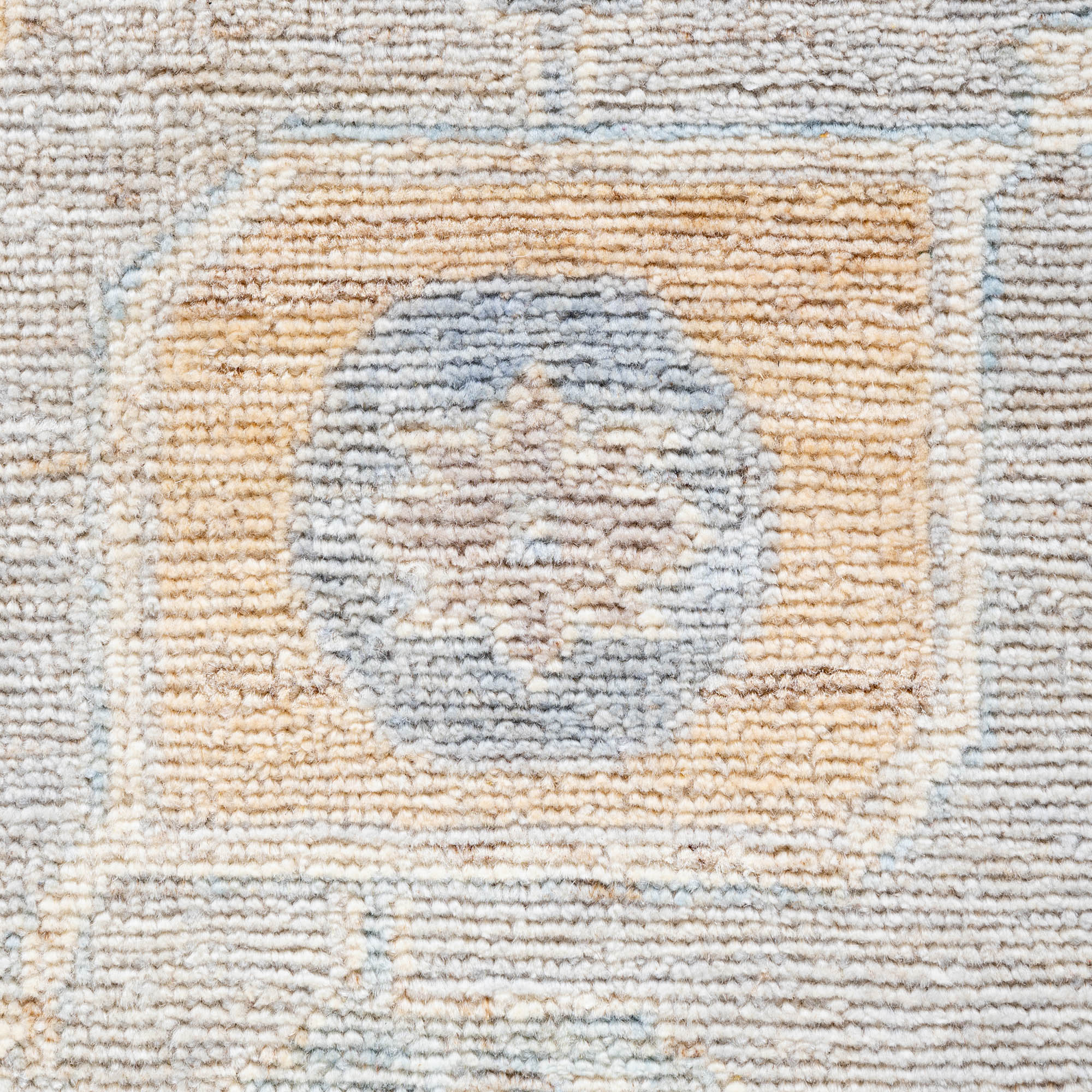 One-of-a-Kind Hand-Knotted Beige Rug, 8'2" x 9'9" 3 One-of-a-Kind Hand-Knotted Beige Rug, 8'2" x 9'9"