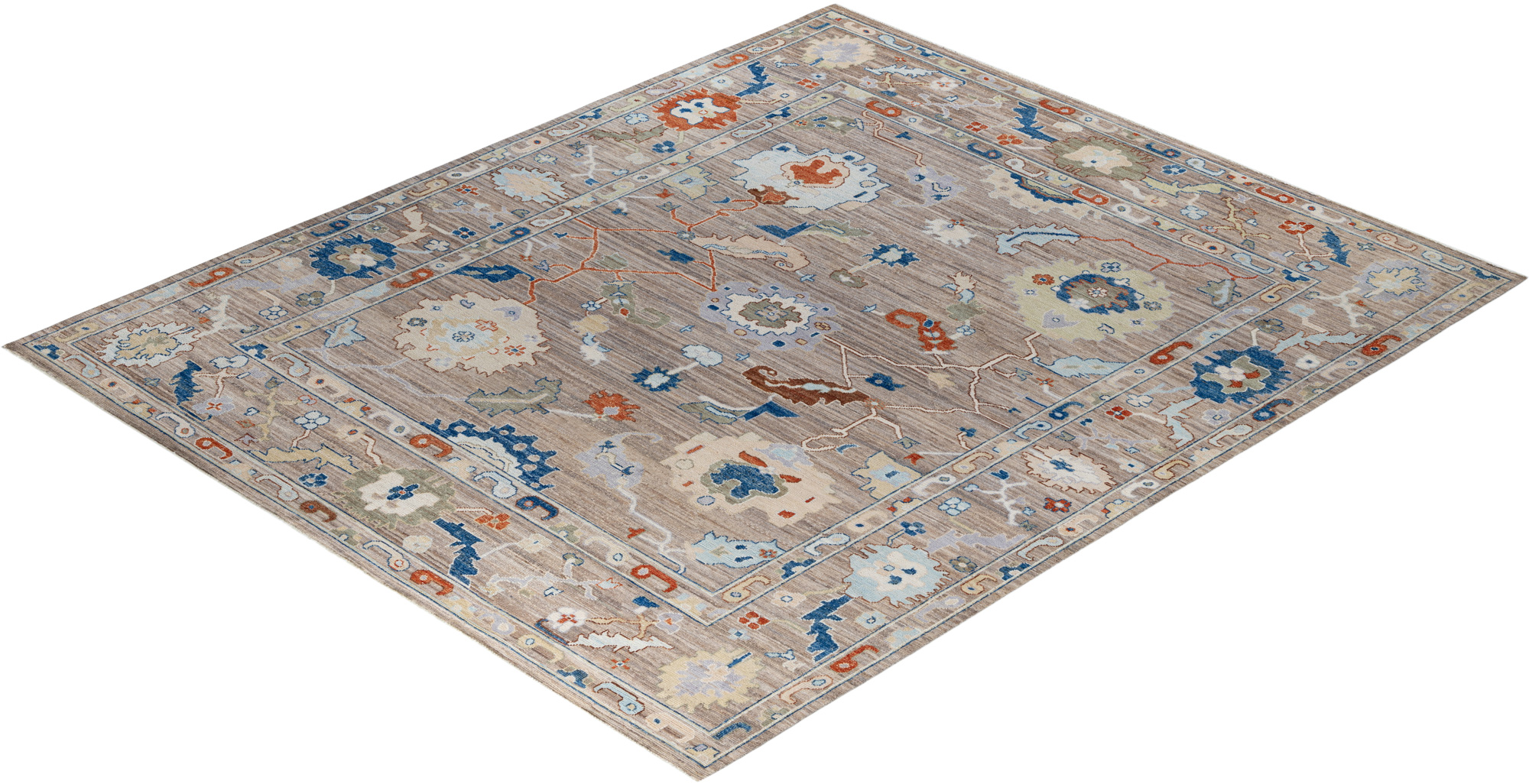 One-of-a-Kind Hand-Knotted Beige Rug, 8'2" x 9'9" 8 One-of-a-Kind Hand-Knotted Beige Rug, 8'2" x 9'9"