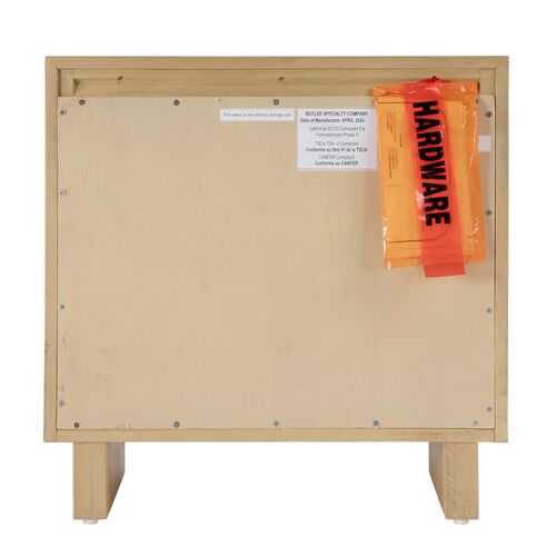 Jade Wood Panel 2-Drawer Nightstand 7 Jade Wood Panel 2-Drawer Nightstand