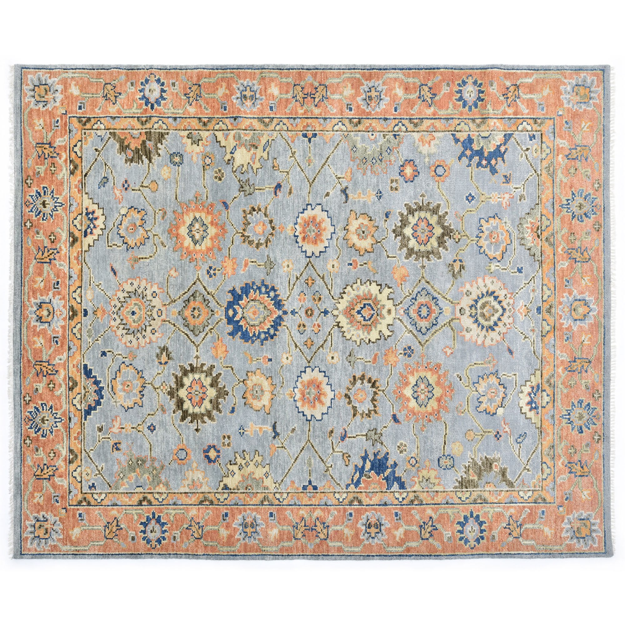 Eli Hand-Knotted Rug, Light Gray 1 Eli Hand-Knotted Rug, Light Gray