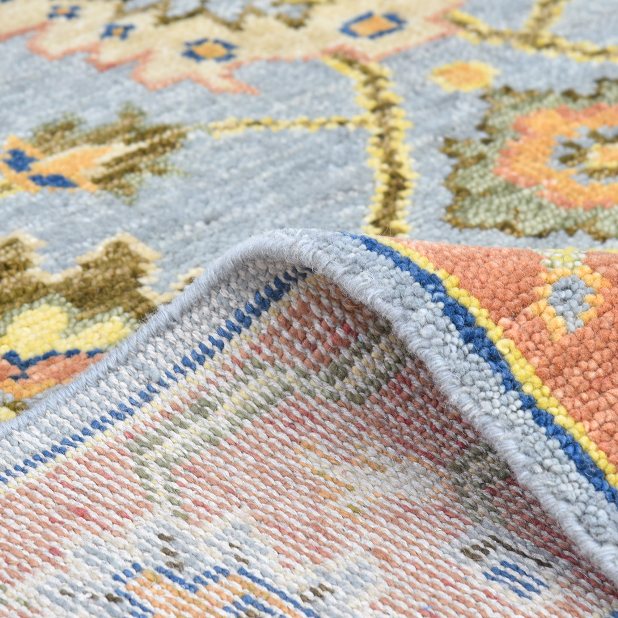 Eli Hand-Knotted Rug, Light Gray 3 Eli Hand-Knotted Rug, Light Gray