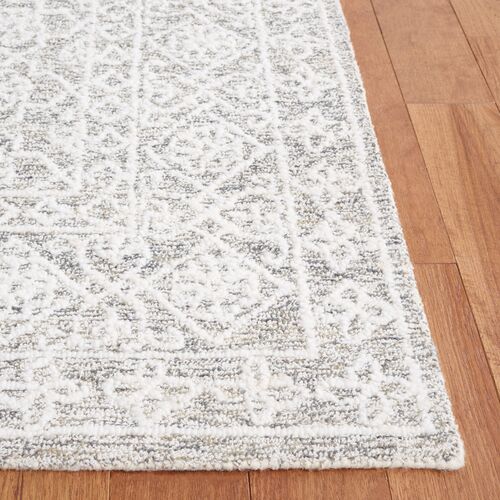 Stella Hand Tufted Rug, Ivory/Grey 3 Stella Hand Tufted Rug, Ivory/Grey