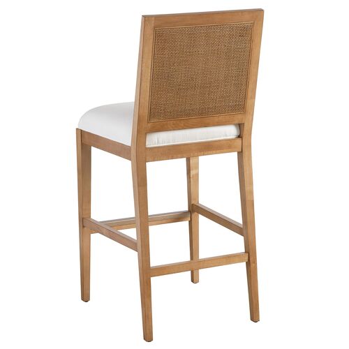 Laguna Cleo Barstool, Natural/White 3 Laguna Cleo Barstool, Natural/White