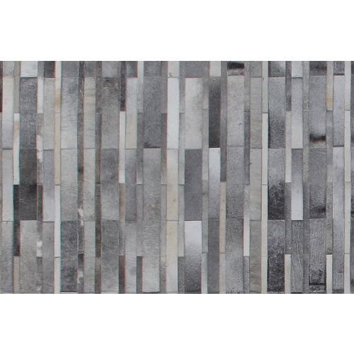 Stitched Tile Hide Rug, Gray 3 Stitched Tile Hide Rug, Gray
