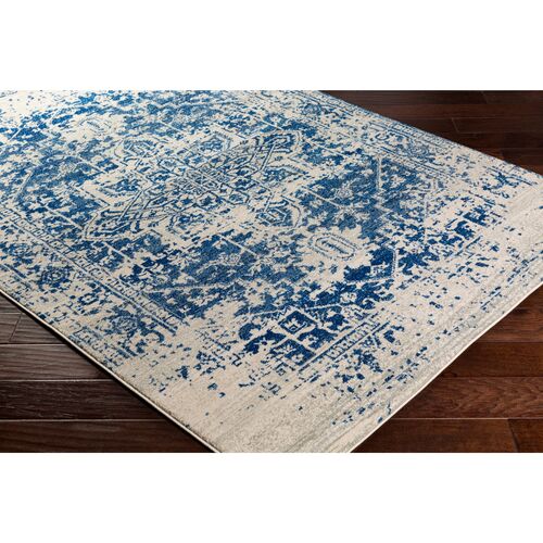 Corvi Rug, Neutral/Blue 2 Corvi Rug, Neutral/Blue