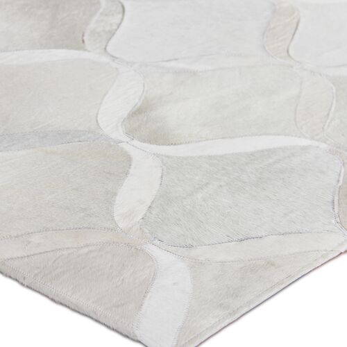 Natural Hide Cowhide hand-tufted Rug, Pearl 2 Natural Hide Cowhide hand-tufted Rug, Pearl