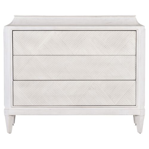 Commerce & Market Argyle 3-Drawer Chest, Ivory 2 Commerce & Market Argyle 3-Drawer Chest, Ivory