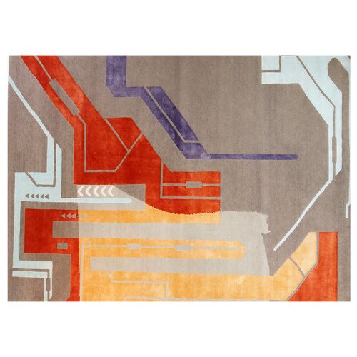 Falya Rug, 9x12, Gray 1 Falya Rug, 9x12, Gray