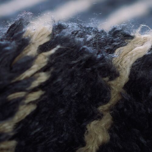 Lassi Hand Woven Wool Rug, Navy 3 Lassi Hand Woven Wool Rug, Navy