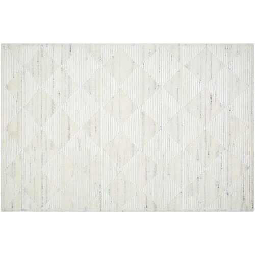 Gina Handmade Rug, Ivory 1 Gina Handmade Rug, Ivory