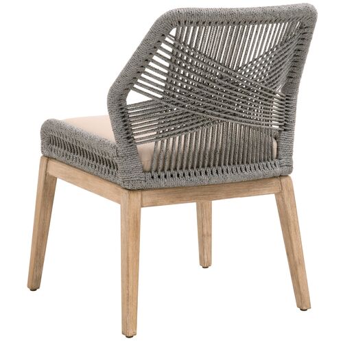 S/2 Easton Rope Side Chairs, Platinum/Light Gray 5 S/2 Easton Rope Side Chairs, Platinum/Light Gray