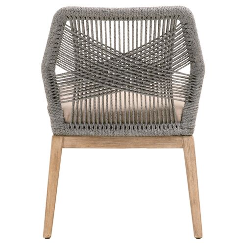 S/2 Easton Rope Side Chairs, Platinum/Light Gray 6 S/2 Easton Rope Side Chairs, Platinum/Light Gray