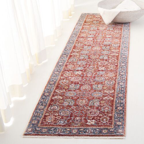 Manley Rug, Red/Navy Ivory 2 Manley Rug, Red/Navy Ivory