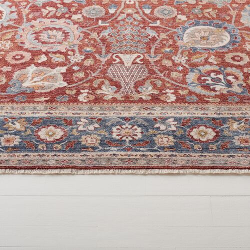 Manley Rug, Red/Navy Ivory 3 Manley Rug, Red/Navy Ivory