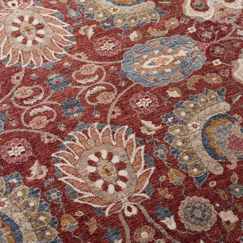 Manley Rug, Red/Navy Ivory 6 Manley Rug, Red/Navy Ivory