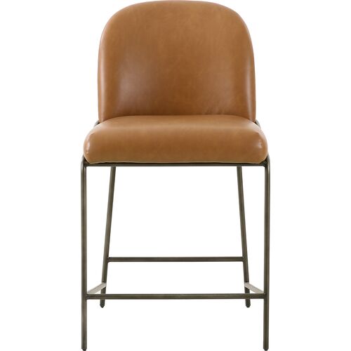 Nikoli Leather Counter Stool, Butterscotch 2 Nikoli Leather Counter Stool, Butterscotch