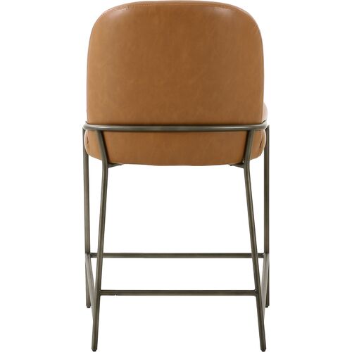 Nikoli Leather Counter Stool, Butterscotch 3 Nikoli Leather Counter Stool, Butterscotch