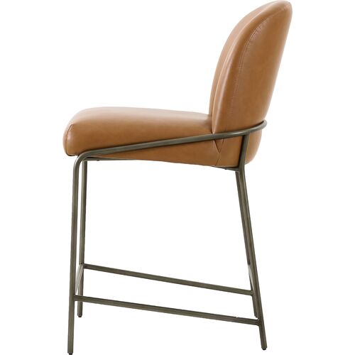 Nikoli Leather Counter Stool, Butterscotch 4 Nikoli Leather Counter Stool, Butterscotch