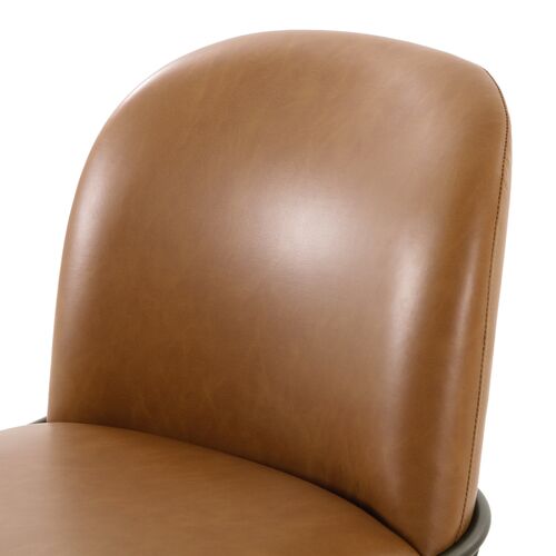 Nikoli Leather Counter Stool, Butterscotch 5 Nikoli Leather Counter Stool, Butterscotch