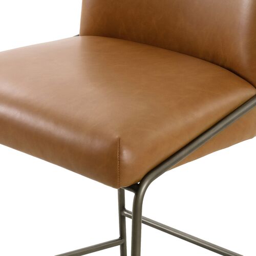 Nikoli Leather Counter Stool, Butterscotch 6 Nikoli Leather Counter Stool, Butterscotch