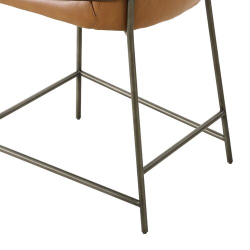 Nikoli Leather Counter Stool, Butterscotch 7 Nikoli Leather Counter Stool, Butterscotch