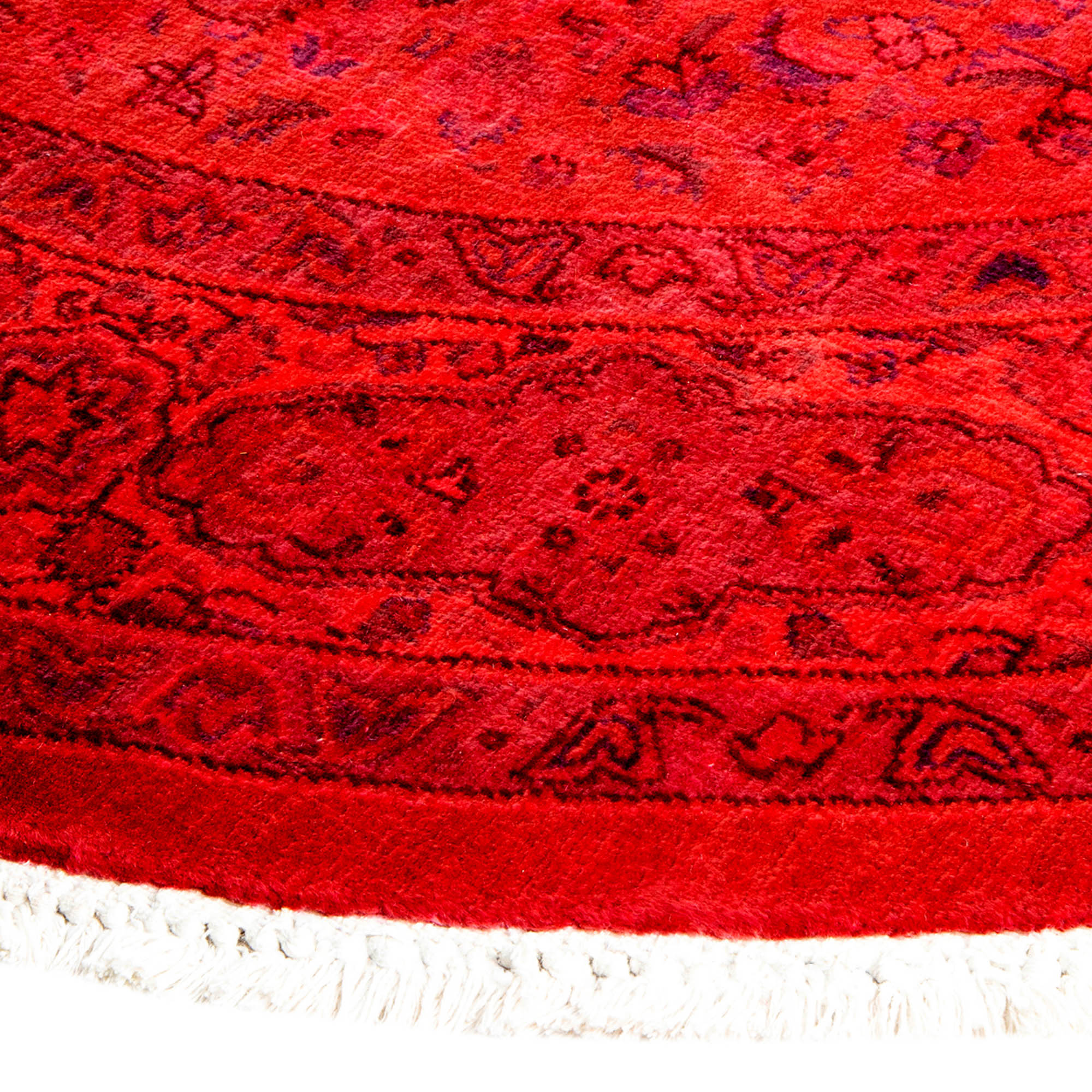 One-of-a-Kind Hand-Knotted Pink Rug, 4'3" x 4'3" 2 One-of-a-Kind Hand-Knotted Pink Rug, 4'3" x 4'3"