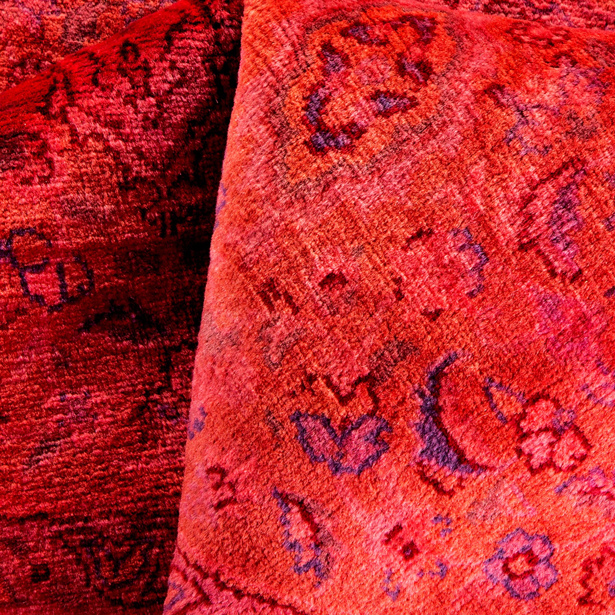 One-of-a-Kind Hand-Knotted Pink Rug, 4'3" x 4'3" 6 One-of-a-Kind Hand-Knotted Pink Rug, 4'3" x 4'3"