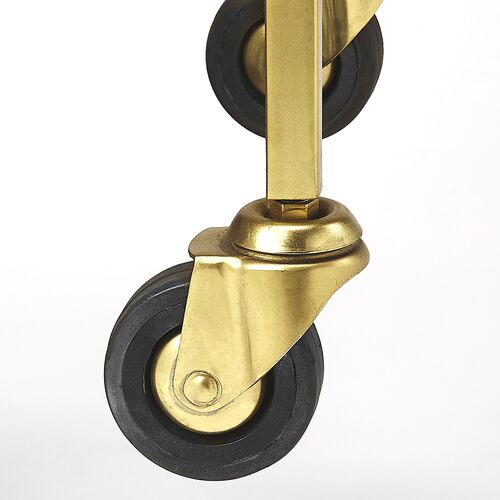 Owen Bar Cart, Polished Gold 3 Owen Bar Cart, Polished Gold