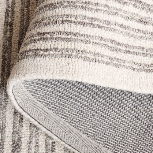 Giulia Hand Tufted Wool/Jue Rug, Ivory/Grey 5 Giulia Hand Tufted Wool/Jue Rug, Ivory/Grey